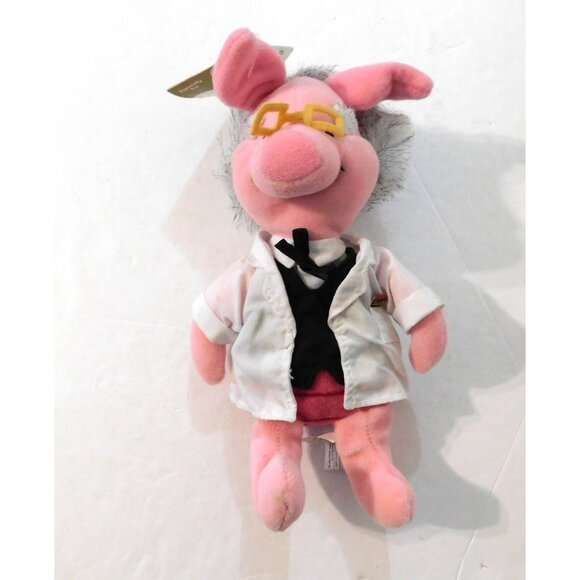 Disney Store Piglet Teacher Mini Bean Bag Plush Pink White Shirt  8" - Picture 3 of 6